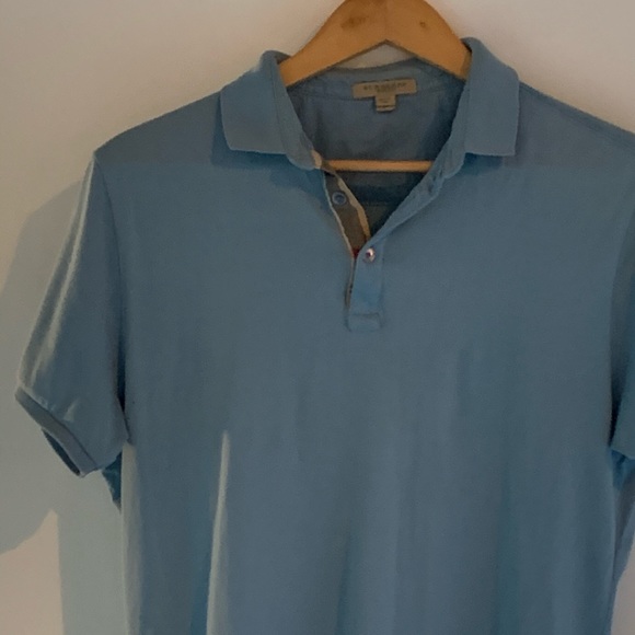 Burberry Brit Light Blue Polo Shirt - Picture 2 of 4